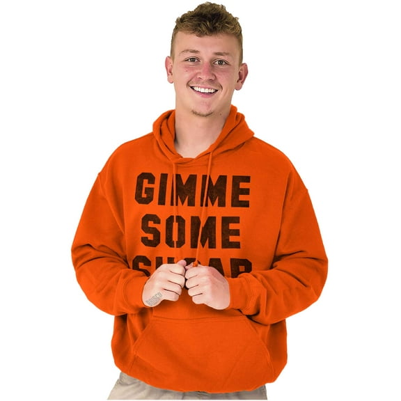 Gimme Some Sugar Flirty Cute Gym Unisex Plus Fleece Graphic Hoodie Brisco Brands 2X