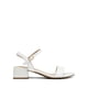 thumbnail image 2 of Sandalia DREAM PAIRS con Tacón Grueso, Punta Abierta y Correa al Tobillo Blanca, 2 of 7