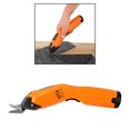 thumbnail image 4 of Tijeras inalámbricas - Energía eléctrica con cuchillas para coser, manualidades, tela, papel, cartón, 2 cuchillas - Naranja Macarena Tijeras eléctricas, 4 of 8