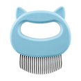 thumbnail image 1 of Pet Hair Removal Comb - Massage Tool for Removing Matted Fur, Knots, and Tangles (Blue), 1 of 4