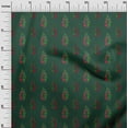 thumbnail image 2 of oneOone Cotton Poplin Fabric Leaves & Floral Block Print Fabric BTY 42 Inch Wide, 2 of 4