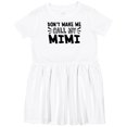 thumbnail image 3 of Inktastic Don't Make Me Call My Mimi Girls Toddler Dress, 3 of 5