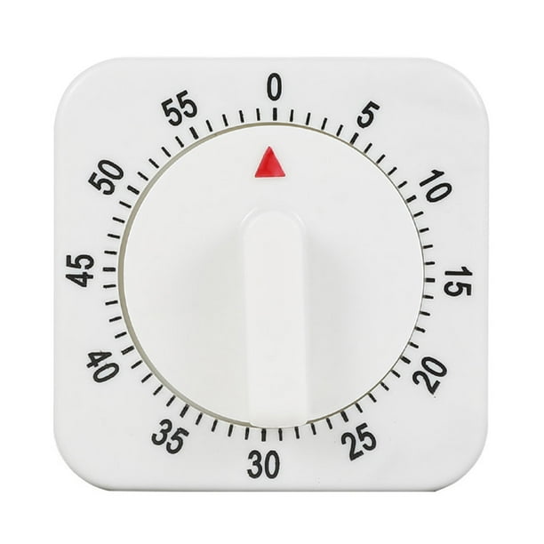 Temporizador mecánico de cuerda con alarma: cronómetro de 60