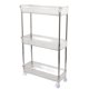 thumbnail image 4 of Estante para espacio de baño, estante de almacenamiento transparente para cosméticos de baño, organizador de baño multicapa, 3 capas, 37x12x50cm, 4 of 8