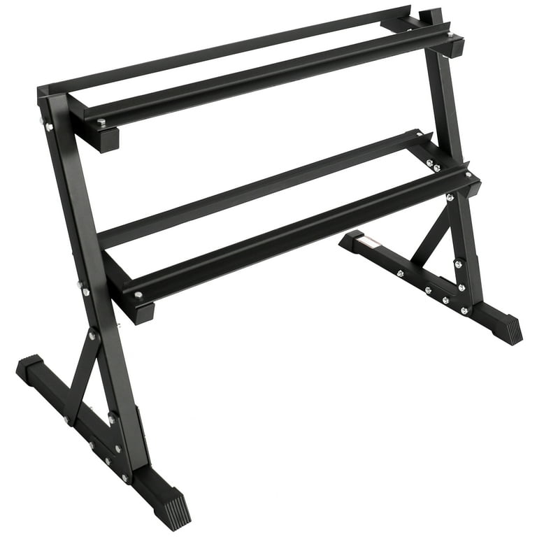 BalanceFrom 300 LB Dumbbell Set with 2 Tier Rack Pair of 20 25 30 35 40 LB
