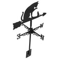 thumbnail image 5 of Hemobllo Black Stainless Steel Weather Vane, Decorative Yard and Patio Wind Direction Indicator for Outdoor Use, 5 of 8