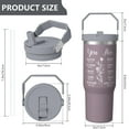 thumbnail image 5 of 1pc Christianity 30oz Tumbler with Straw & Handle - Insulated Stainless Steel Cup | Holiday Gift for Man Women (Christmas, Valentine's, Birthday), 5 of 7