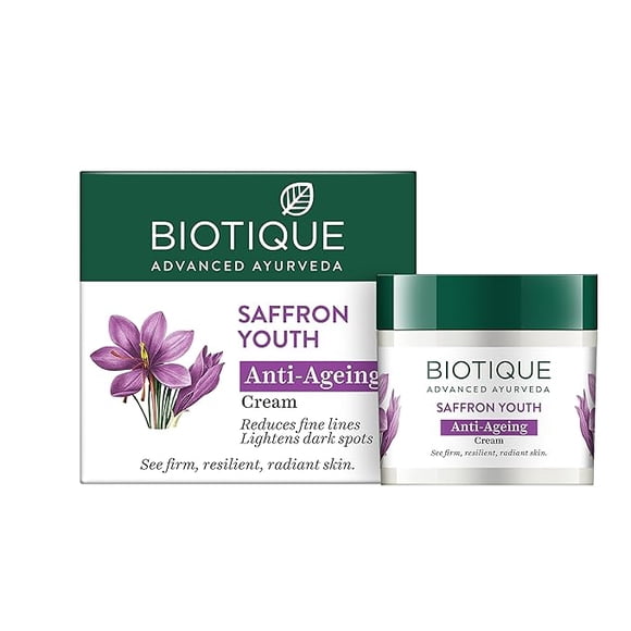 Biotique Bio Saffron Dew Youthful Moisturizer | Protects Skin Cells50g