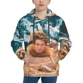 thumbnail image 5 of Ben Azelart Stay Wild Hoodies Pullover For Boys Girls 3d Printed Hooded Sweatshirt Long Sleeves Large, 5 of 7