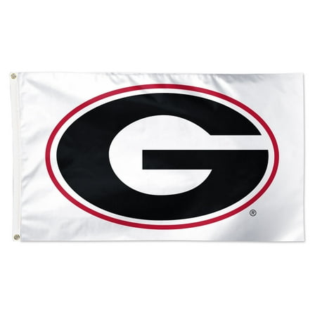 NCAA Georgia Bulldogs White 3' x 5' Deluxe Flag