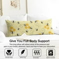 thumbnail image 3 of 20x54 Honeycomb Pattern Body Pillow Case - Full-Length Support Cover with Discreet Zipper, Stretchy & Durable (Bee Themed Home Decor Gift), 3 of 5