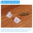 thumbnail image 5 of 30 Pcs Corner Braces, 14x15x10mm Right Angle Brackets with Screws, White, 5 of 6