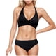 thumbnail image 1 of Traje de Baño de Mujer con Pantalones Cortos de Cintura Alta Apretado Diseño de Surf Sexy, Nylon Spandex para Deportes Playa Piscina Y Actividades Acuáticas, 1 of 1