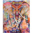 thumbnail image 1 of Kits de pintura de diamante para adultos principiantes redondo completo 5D DIY arte colorido animales elefante animal diamante kits de pintura de diamante, 1 of 4