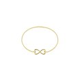 thumbnail image 1 of Bracelet Infini en Forme de Cœur en Or Jaune 14 Carats avec Chaîne à Câble de 7 Pouces et Fermoir à Homard, 1 of 2