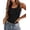 Black, variant on Zeagoo Women's Double Lined Square Neck Tank Top Sleeveless Basic Crop Tops Trendy Y2K Going Out Tops