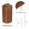 thumbnail image 2 of Upholstery Sewing Thread 260m Polyester with 30pcs Needles, Dark Coffee, 2 of 6