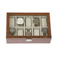 thumbnail image 3 of Mele and Co Jayson Glass Top Wooden Watch Box, 3 of 3