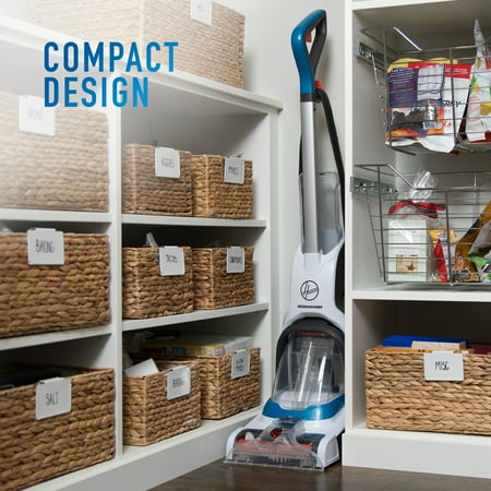 Hoover - PowerDash Corded Upright Deep Cleaner - White/Blue