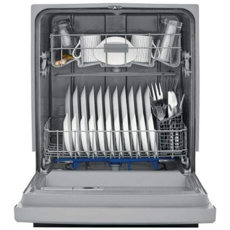 Frigidaire - 24" Front Control Tall Tub Built-In Dishwasher - Stainless steel