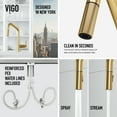 thumbnail image 5 of VIGO Utopia 14 in. H Single Handle Pull-Down Sprayer Kitchen Bar Faucet in Matte Brushed Gold, 5 of 15