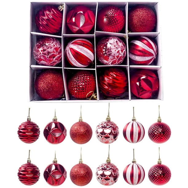 Lote De 6 Bolas De Navidad (D80 Mm) Alpine Rosa Destelleante - Bola Y