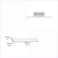thumbnail image 3 of Floating Shelves Ecco 31.5'' Wide Set of 2 for Bedroom, Bathroom, Living Room | Modern | Particle Board, 3 of 8
