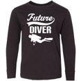 thumbnail image 3 of Inktastic Future Diver Scuba Diving Long Sleeve Youth T-Shirt, 3 of 5