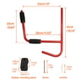 thumbnail image 3 of Piripara Wall Mounted Kayak Rack Storage Folding Hanger Kayak Ladder Kayak Holder Indoor/ Outdoor Boat Canoe Carrier Red, 3 of 10