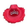 thumbnail image 2 of Sombrero de vaquero Strade Fareast Limited elegante rojo, 2 of 8