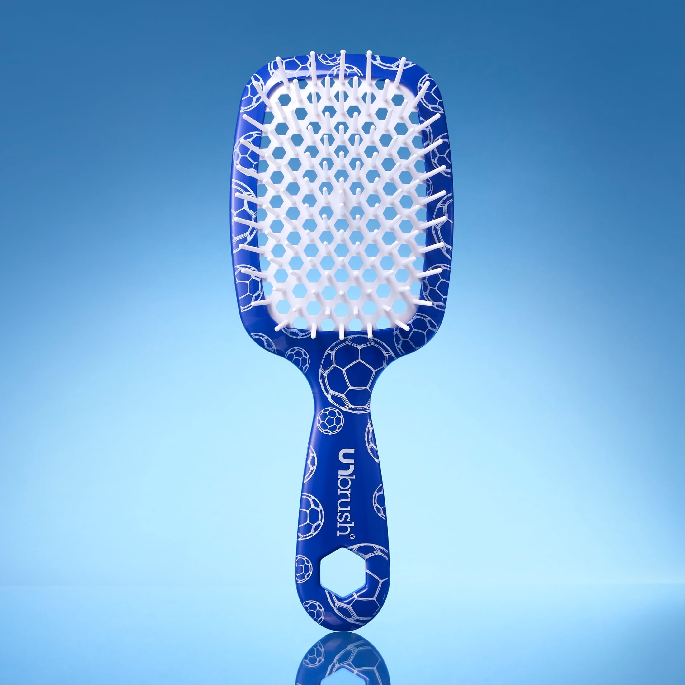 FHI Heat UNbrush Soccer Detangling Hair Brush for All Hair Types, Blue