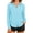 Light Blue, variant on Summer Sun Shirts for Women UPF 50+ Long Sleeve UV Protection Shirts Collared Button Down Casual Tops
