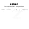 thumbnail image 2 of CMX Front Rear Disc Brake Rotors Kit for Car 2006 GMC Savana 2500 DIESEL engine with rear brakes with 7300 Lb GVW K8-100981, 2 of 8
