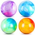 thumbnail image 1 of Juego de pelotas hinchables Deekin de PVC jaspeado de 36 cm, 4 unidades, 1 of 4
