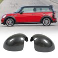 thumbnail image 3 of Door Side Rearview Mirror Cover , Left Right Wing Mirror Cover Carbon Fiber Style Easy Installation  for Car, 3 of 8