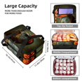 thumbnail image 3 of Thanksgiving Double Layered Insulated Lunch Bag with Two Compartments, Large Capacity, Handheld Meal Bag - 7.1x11.4x16.1 inches, 3 of 6