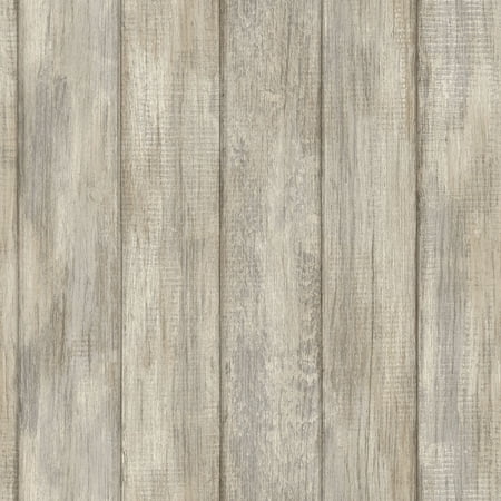 InHome 198-in by 20.8-in Kennebunkport Plank Peel And Stick Chinese Wallpaper, 198-in by 20.8-in, 28.31 sq. ft.