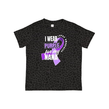 

Inktastic I Wear Purple for My Nana Lupus Awareness Gift Toddler Boy or Toddler Girl T-Shirt