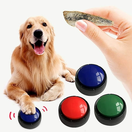 Buzzer sonore 3 pièces pour chiens, sonneries de réponse pour la formation  d'animaux de compagnie