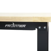 Frontier 48-inch Heavy-Duty Workbench with Adjustable Height, Wood Worktop, Steel Frame