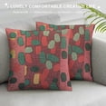thumbnail image 3 of Qinduosi Pink Donut Throw Pillow Cover Top and Chocolate Decorative Colorful Pillow Covers Square Soft Couch Cushion Case for Bedroom Sofa Home Decor White, 3 of 5