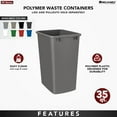 thumbnail image 6 of Rev-A-Shelf RV-35-52 35 Qt Replacement Trash Bin for Pull Out Waste Systems, 6 of 10