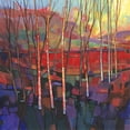 thumbnail image 2 of OToole, Tim 20x20 Black Ornate Wood Framed with Double Matting Museum Art Print Titled - Patchwork Trees II, 2 of 4