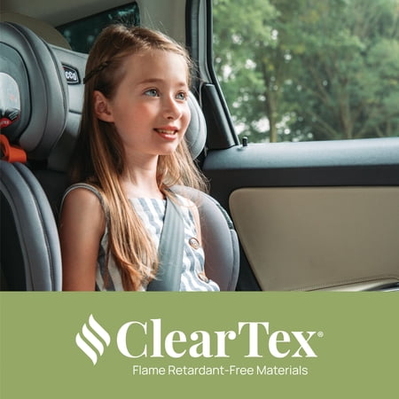 CHICCO KIDFIT CLEARTEX PLUS 2-IN-1 BELT POSITIONING BOOSTER CAR SEAT – SHADOW (BLACK), NEW