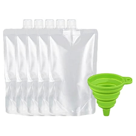 

Lacyie Foldable Wine Bags Beverages Travel Pouch with Funnel