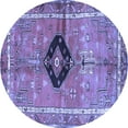 thumbnail image 1 of Ahgly Company Machine Washable Indoor Round Persian Blue Traditional Area Rugs, 8' Round, 1 of 4