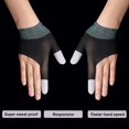 thumbnail image 3 of 2 Pieces Mobile Games Gloves Highly Conductive Touch Control Sensitive Touch Control Gloves Non-slip Breathable Free Size, 3 of 10