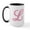 White/Black Inside, variant on CafePress - L Initial Large Mug - 15 oz Ceramic Large White Novelty Mug