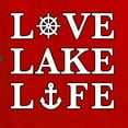 thumbnail image 4 of Wild Bobby, Anchor Wheels Love Lake Life, Women Graphic Long Sleeve Tee, Red, X-Large, 4 of 4