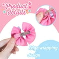 thumbnail image 2 of JoyBowie 6pcs 2.8 Inch Pink Purple Hair Bows for Toddlers Girls, Ruffled Ribbon Hair Clips for Kids Daily Use Party Hairstyles, 2 of 10